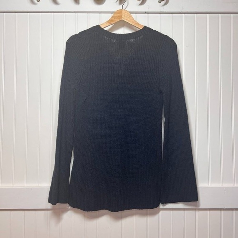Old Navy Sweater Navy Blue Hippie Grunge Fairy Cozy Comfy‎ Beachy Knit Lace NWT - Picture 3 of 11